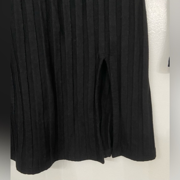 Reformation Libra Ribbed Knit Mini Dress Black Size Medium - Picture 4 of 10